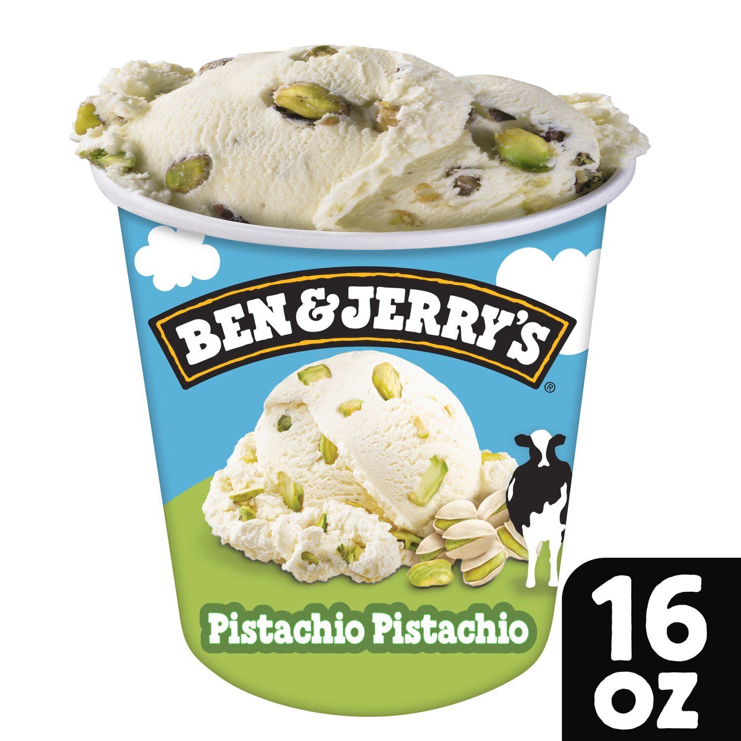 Ben &amp; Jerry&#39;s Pistachio Pistachio Ice Cream Pint 16 Oz
