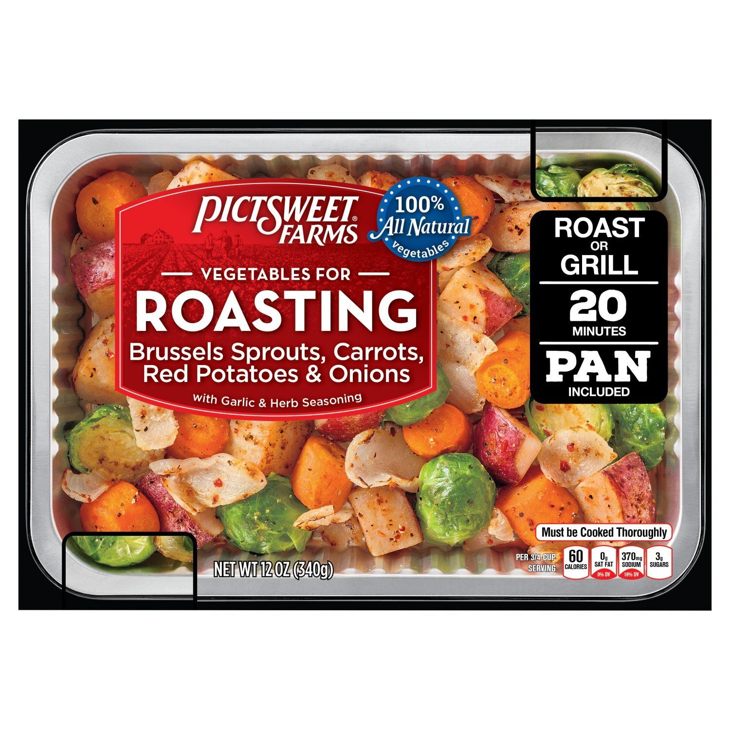Pictsweet Farms Vegetables for Roasting Brussels Sprouts, Carrots, Red Potatoes &amp; Onions, 12 oz