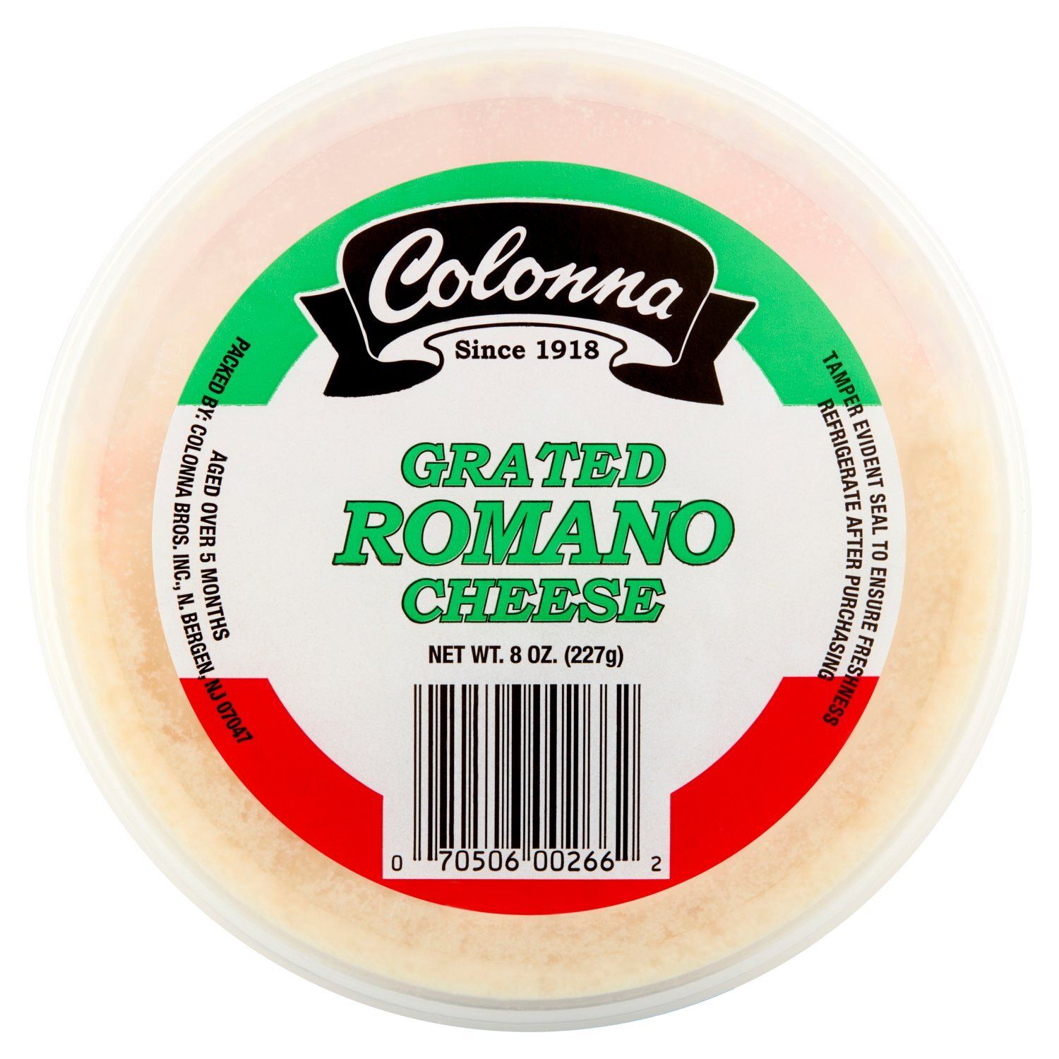 Colonna Grated Romano Cheese, 8 oz