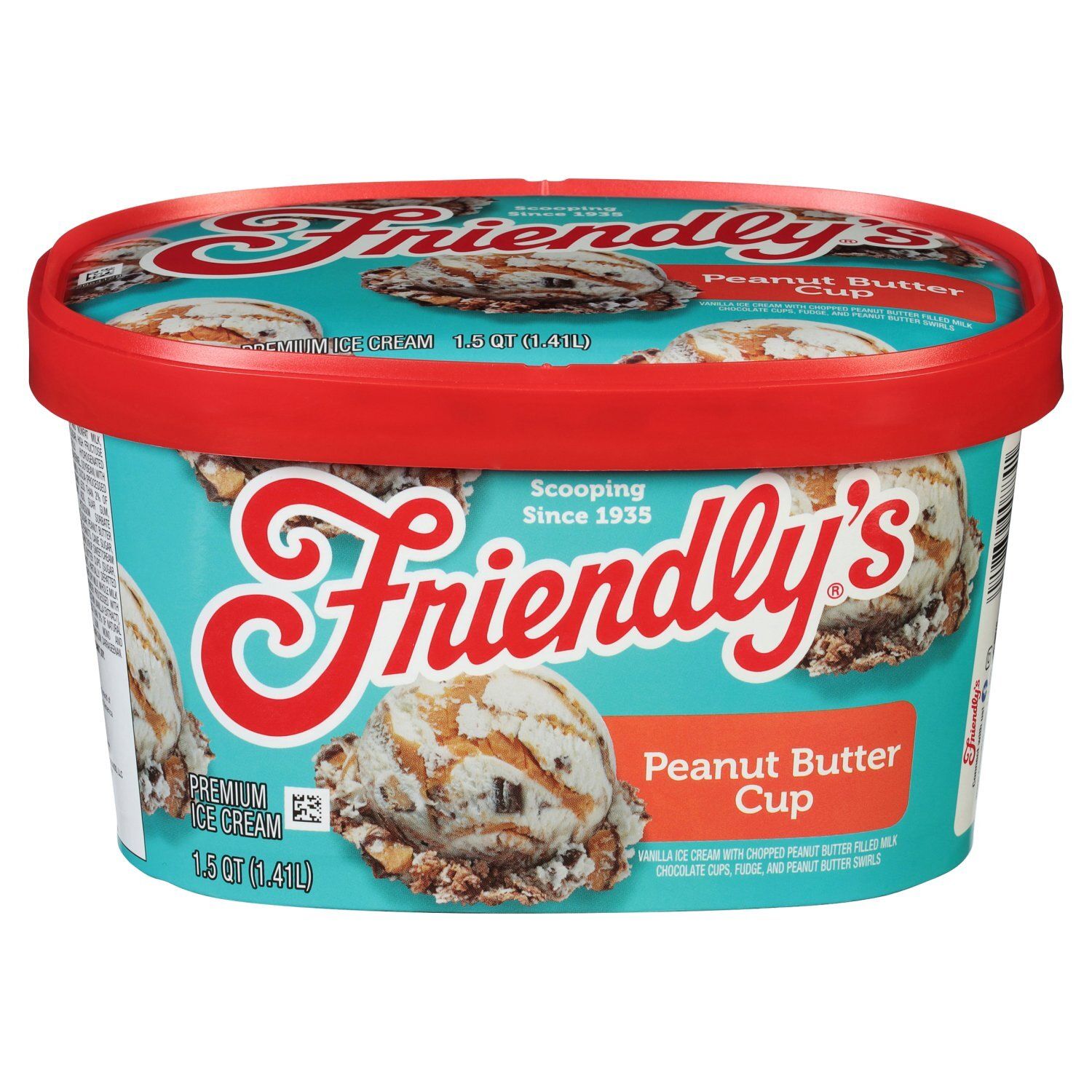 Friendly&#39;s Peanut Butter Cup Premium Ice Cream, 1.5 qt