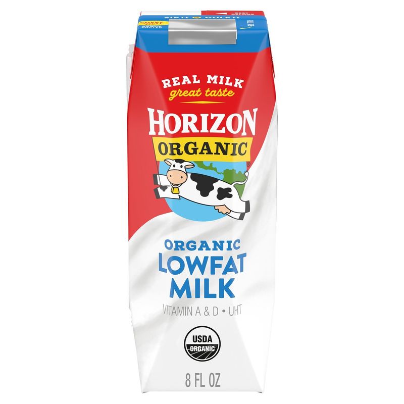 Horizon Organic Organic Lowfat Milk, 8 fl oz