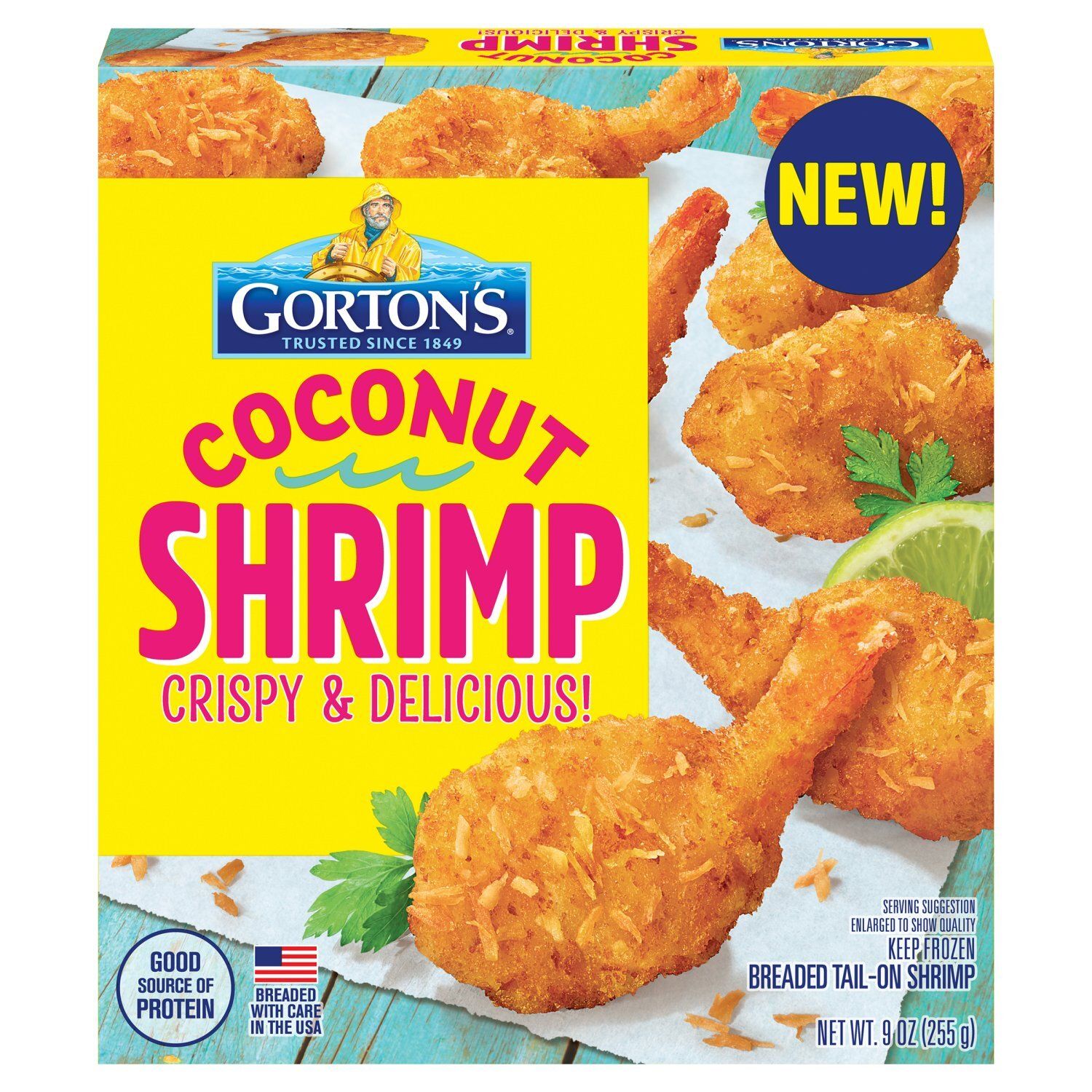 Gorton&#39;s Coconut Breaded Tail-On Shrimp, 9 oz