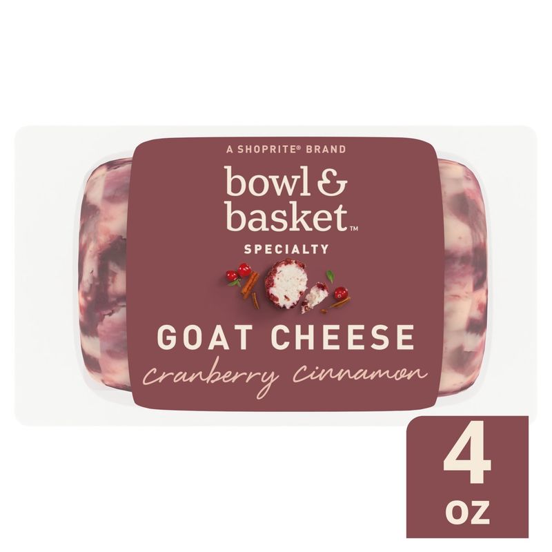 Bowl &amp; Basket Specialty Cranberry Cinnamon Goat Cheese, 4 oz