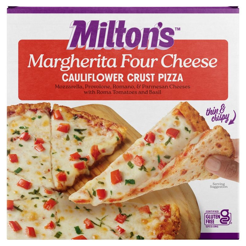 Milton&#39;s Margherita Four Cheese Cauliflower Crust Pizza, 11 oz