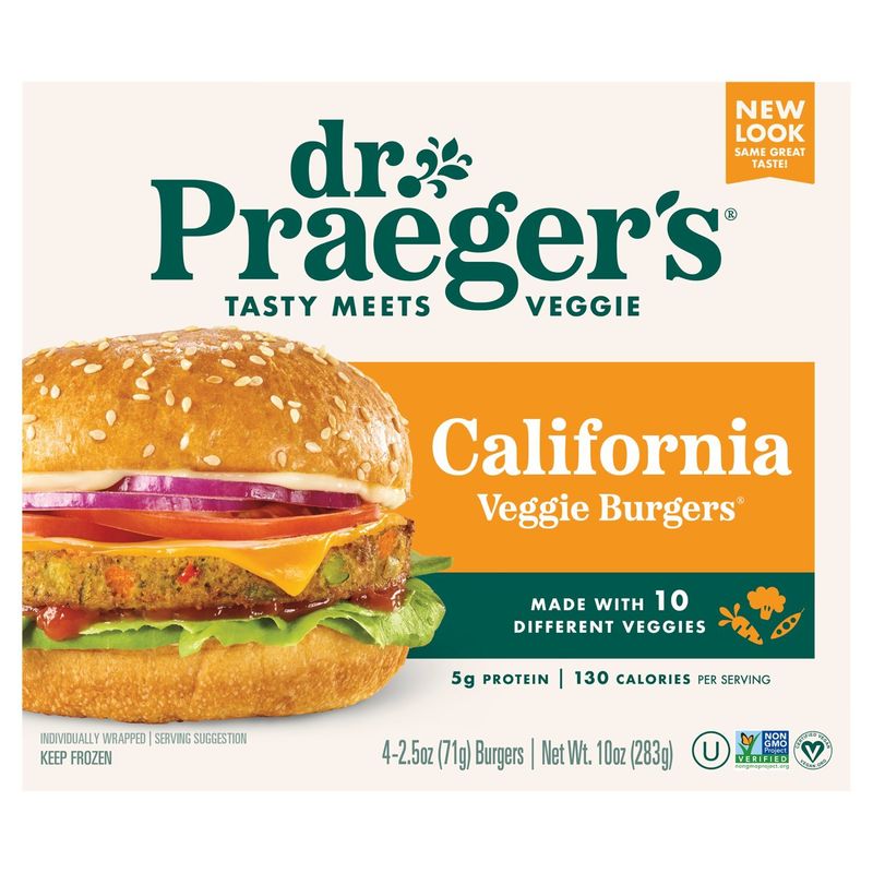 Dr. Praeger&#39;s California Veggie Burgers, 2.5 oz, 4 count