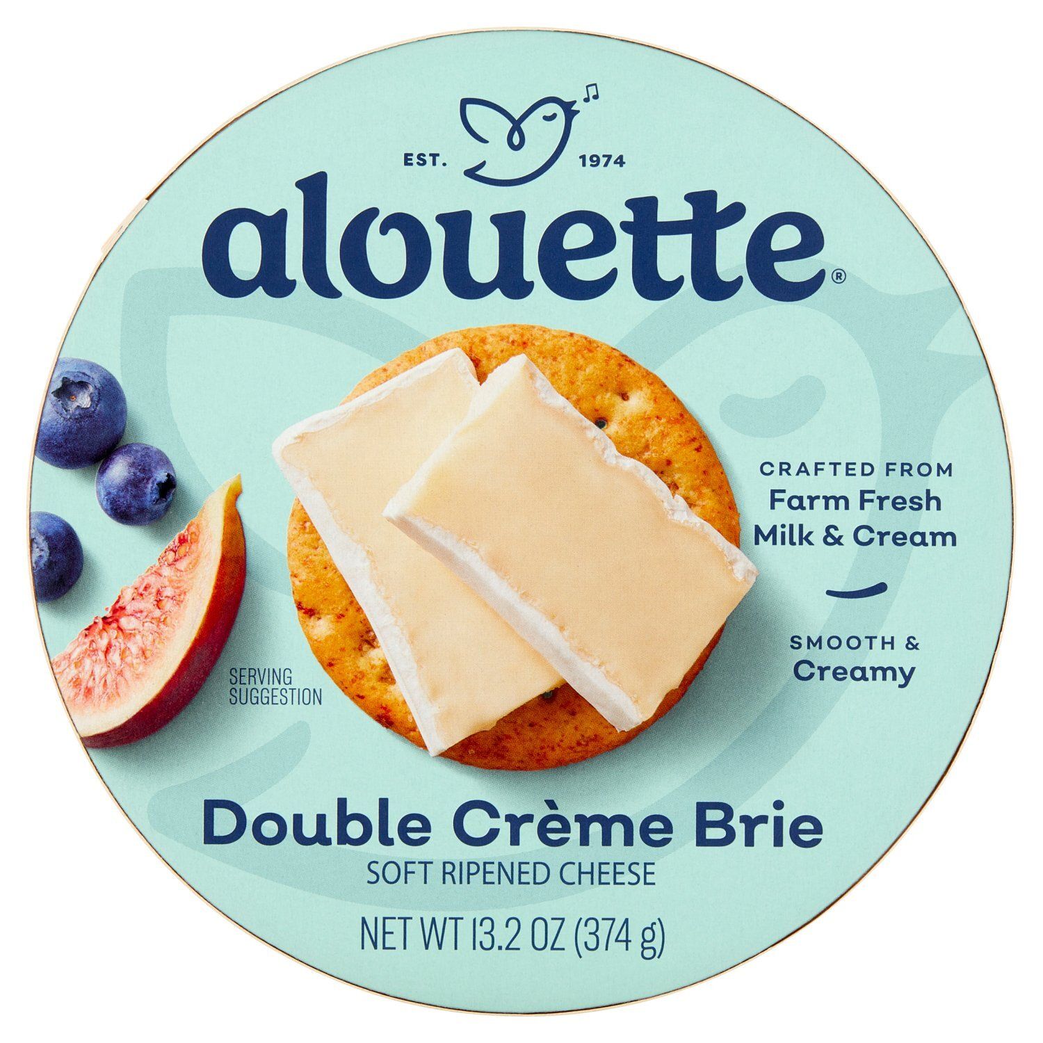 Alouette Brie Double Crème Soft Ripened Cheese, 13.2 oz