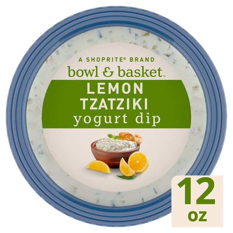 Bowl &amp; Basket Lemon Tzatziki Yogurt Dip, 12 oz