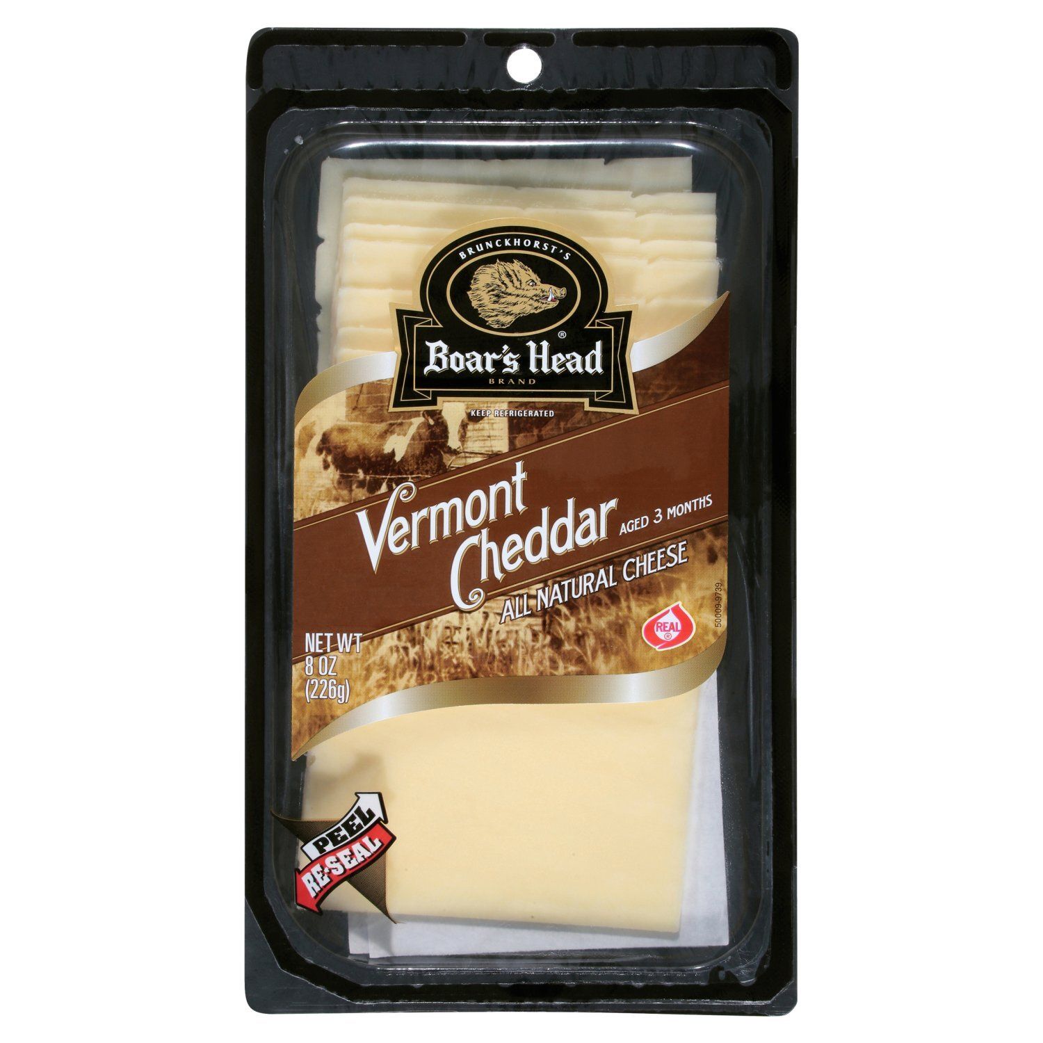 Brunckhorst&#39;s Boar&#39;s Head Vermont Cheddar Cheese, 8 oz