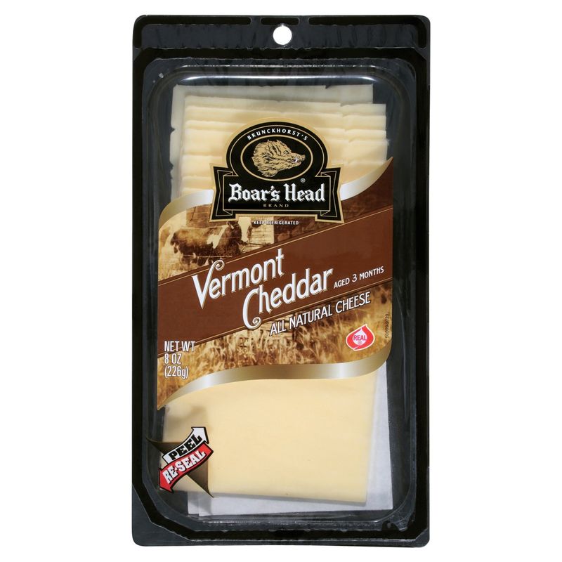 Brunckhorst&#39;s Boar&#39;s Head Vermont Cheddar Cheese, 8 oz