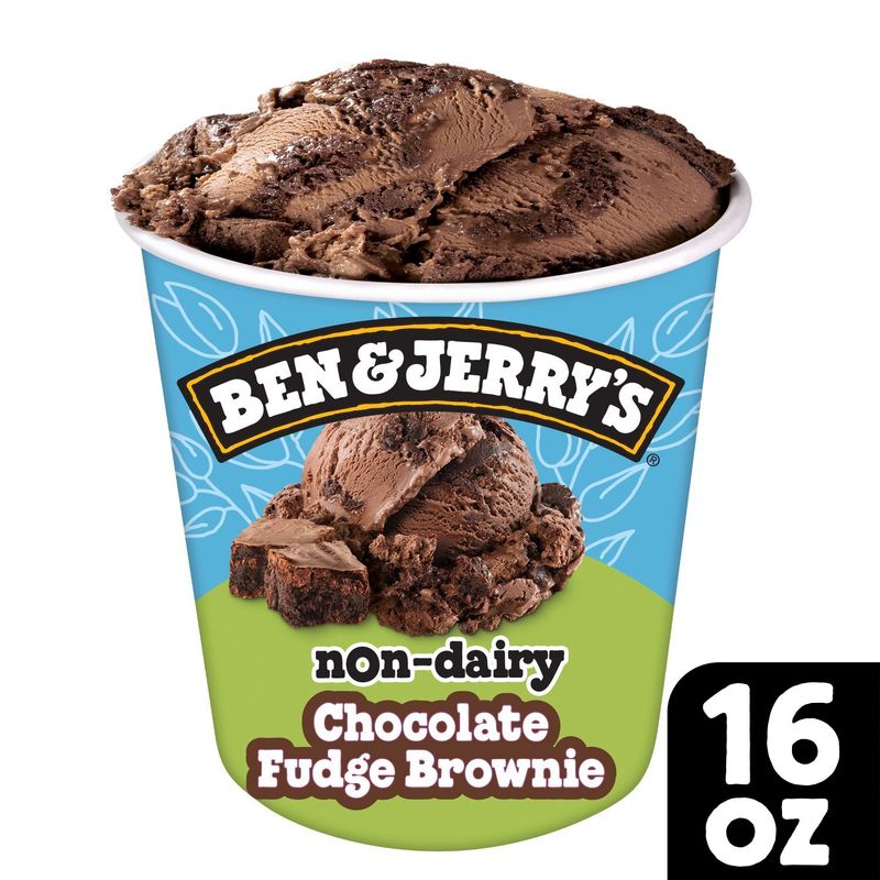 Ben &amp; Jerry&#39;s Chocolate Fudge Brownie Non-Dairy Frozen Dessert, 1 pint