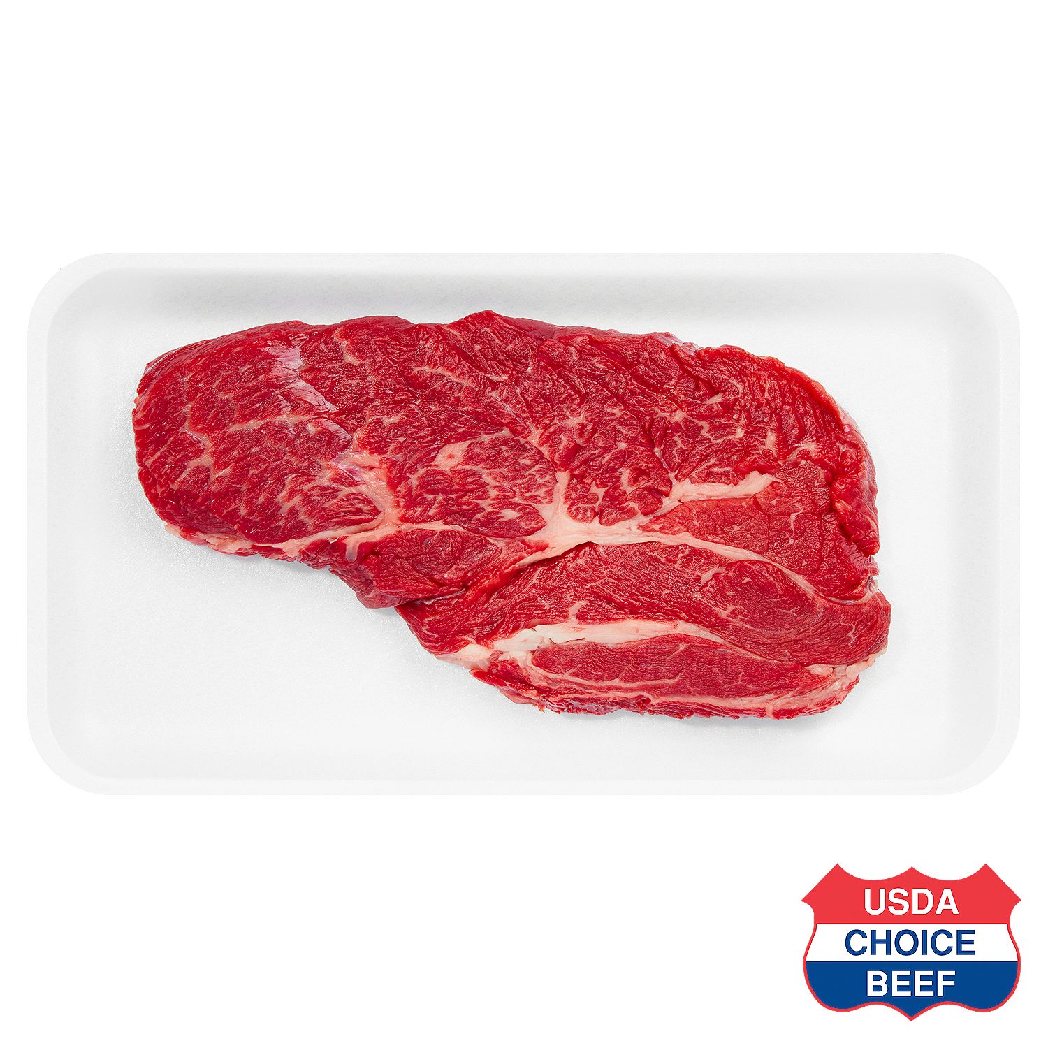 USDA Choice Beef Chuck Steak, Boneless, Average Weight 1 lb Pack