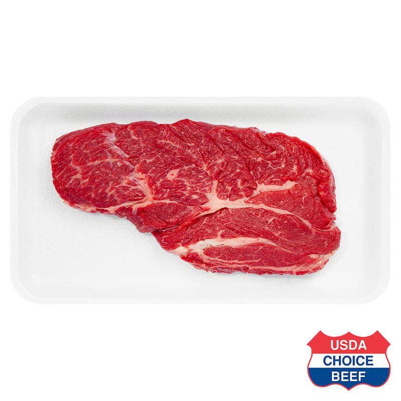 USDA Choice Beef Chuck Steak, Boneless, Average Weight 1 lb Pack