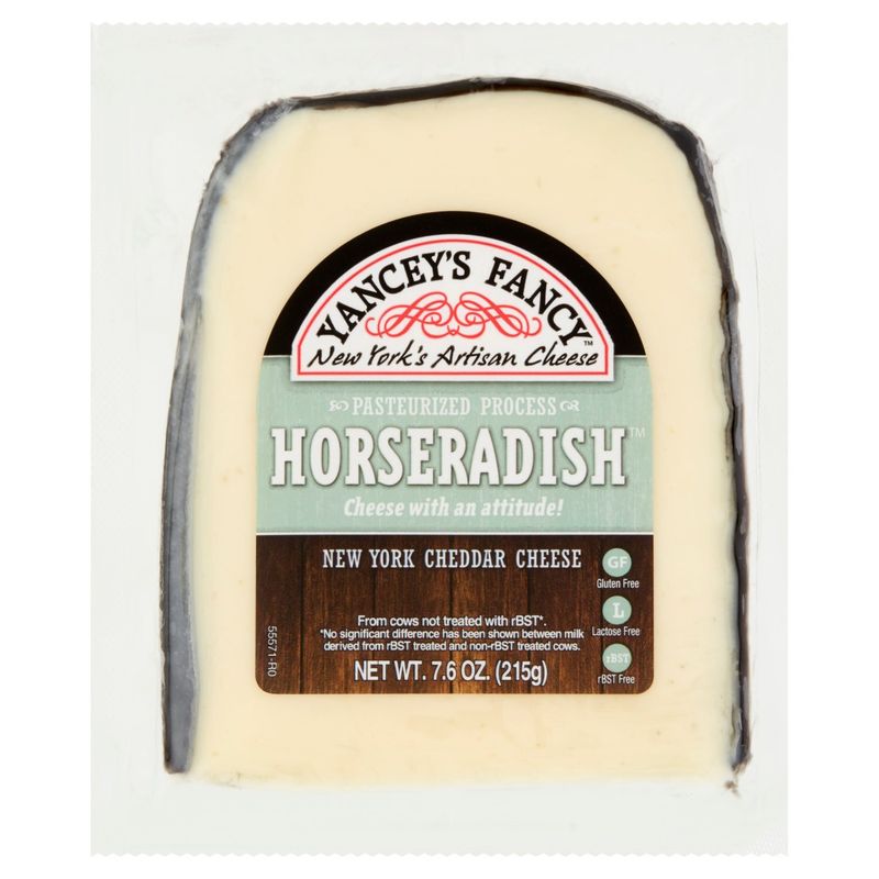 Yancey&#39;s Fancy Pasteurized Process Horseradish New York Cheddar Cheese, 7.6 oz