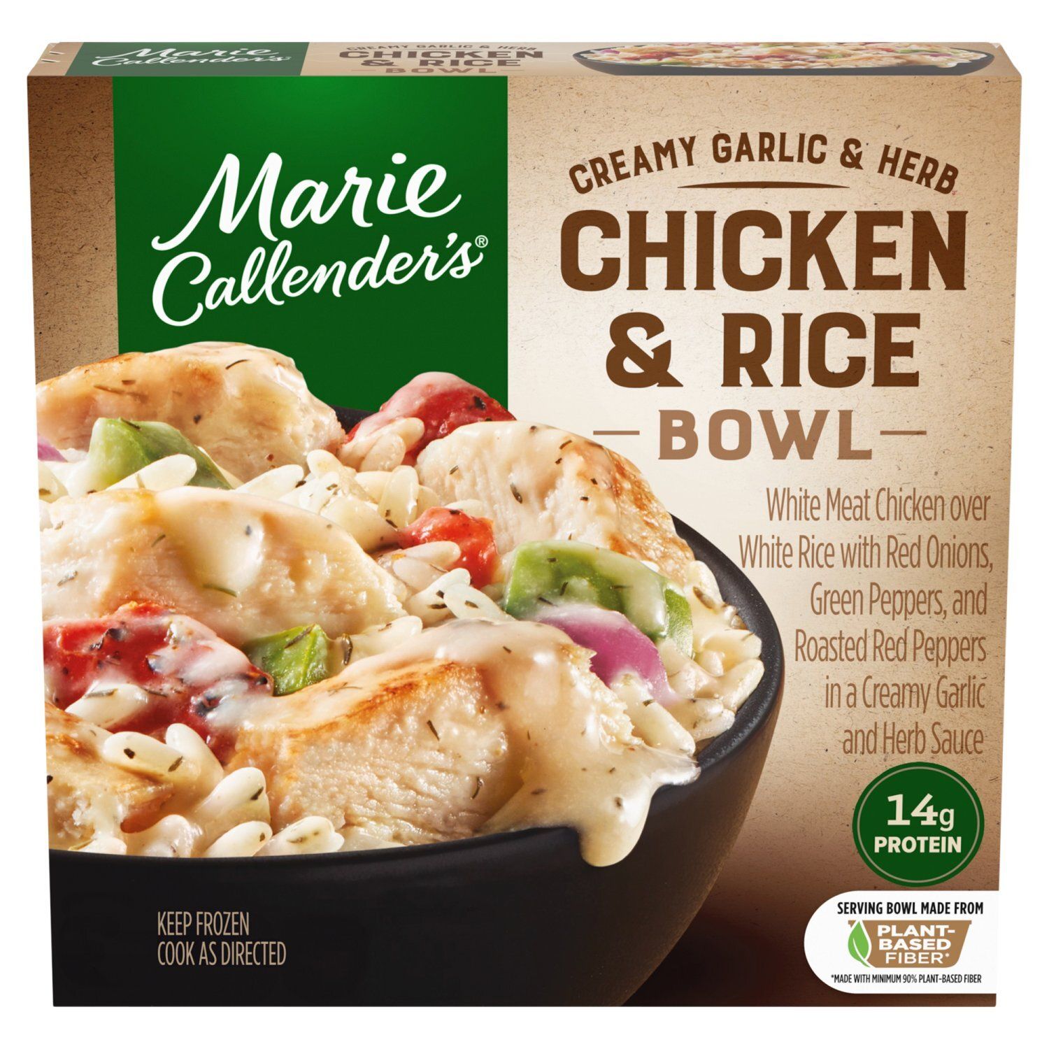 Marie Callender&#39;s Creamy Garlic &amp; Herb Chicken &amp; Rice Bowl, 11 oz