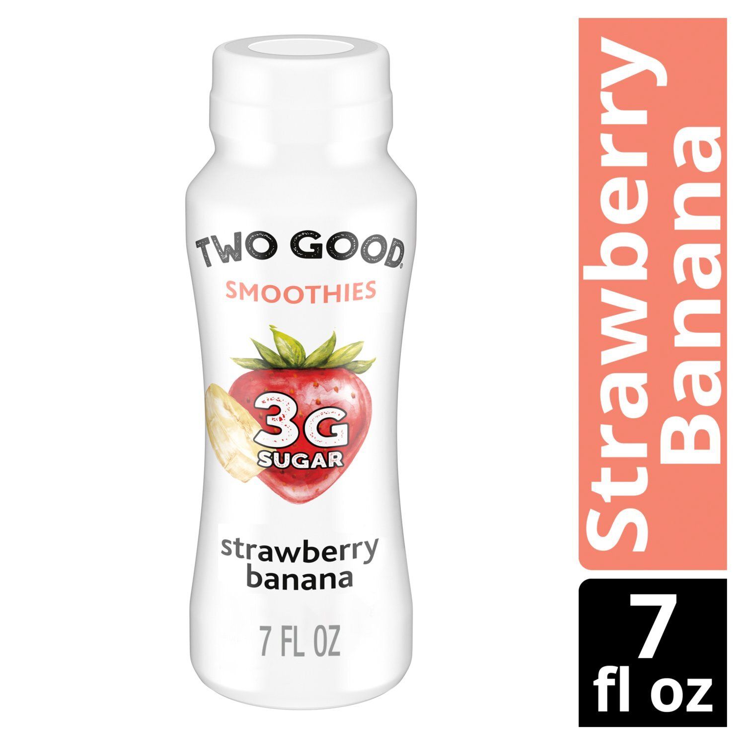 Too Good &amp; Co. Strawberry Banana Cultured Dairy Drink Smoothies, 7 fl oz