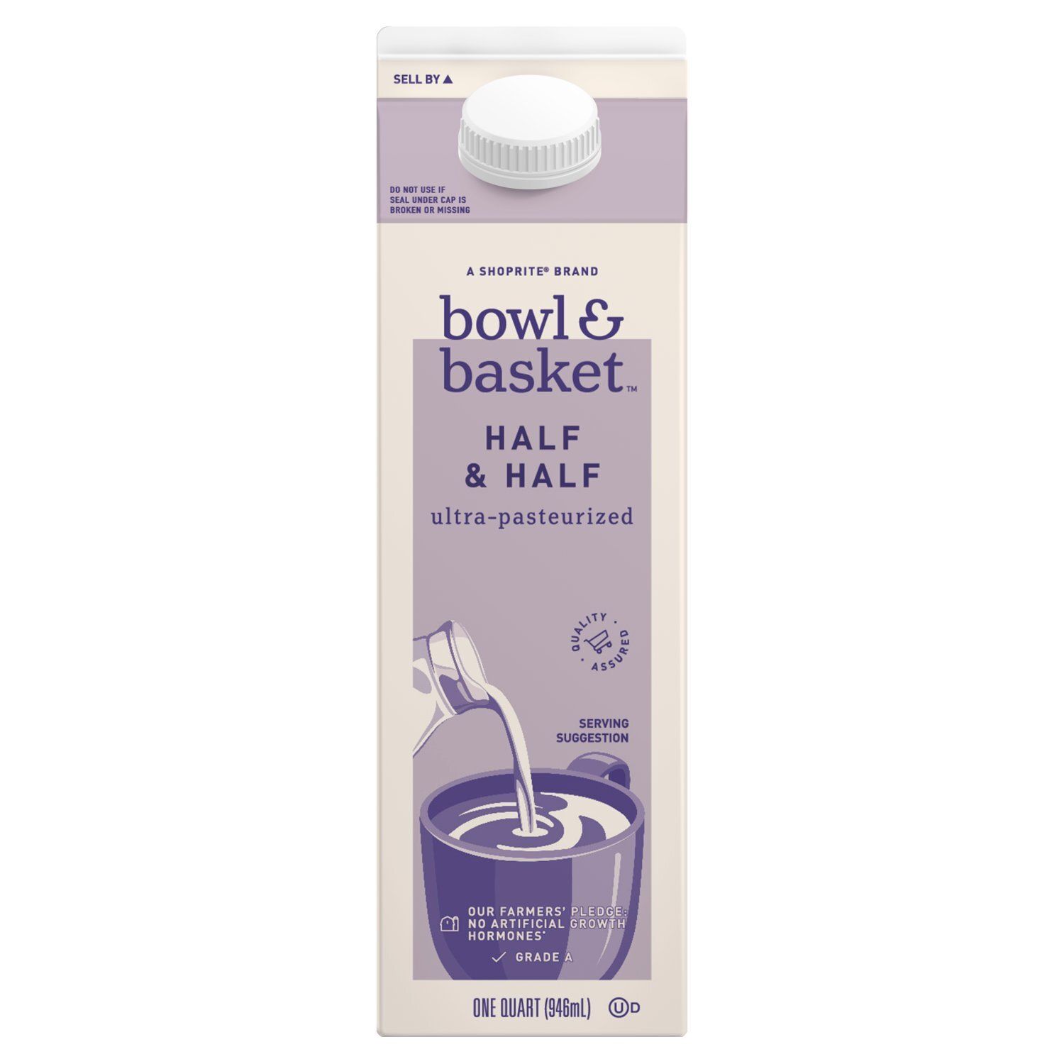 Bowl &amp; Basket Half &amp; Half, one quart