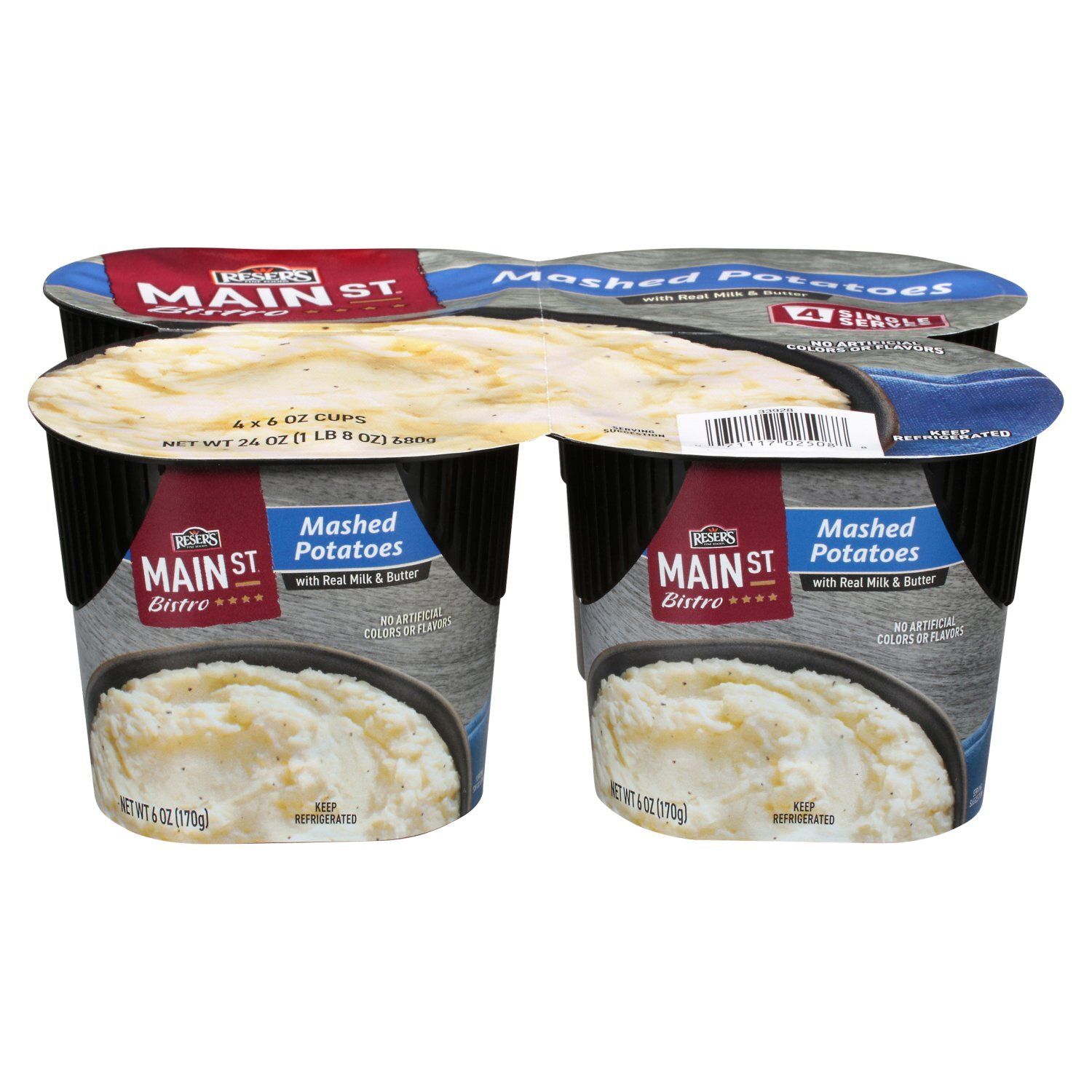 Reser&#39;s Fine Foods Main St Bistro Mashed Potatoes, 4 count, 6 oz
