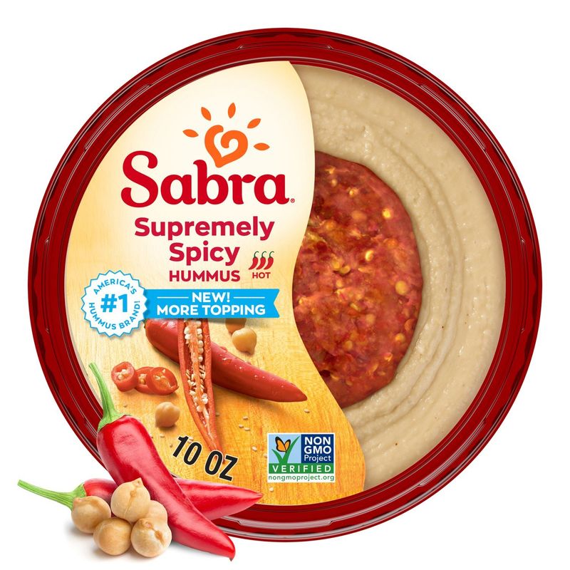 Sabra Supremely Spicy Hummus, 10 oz