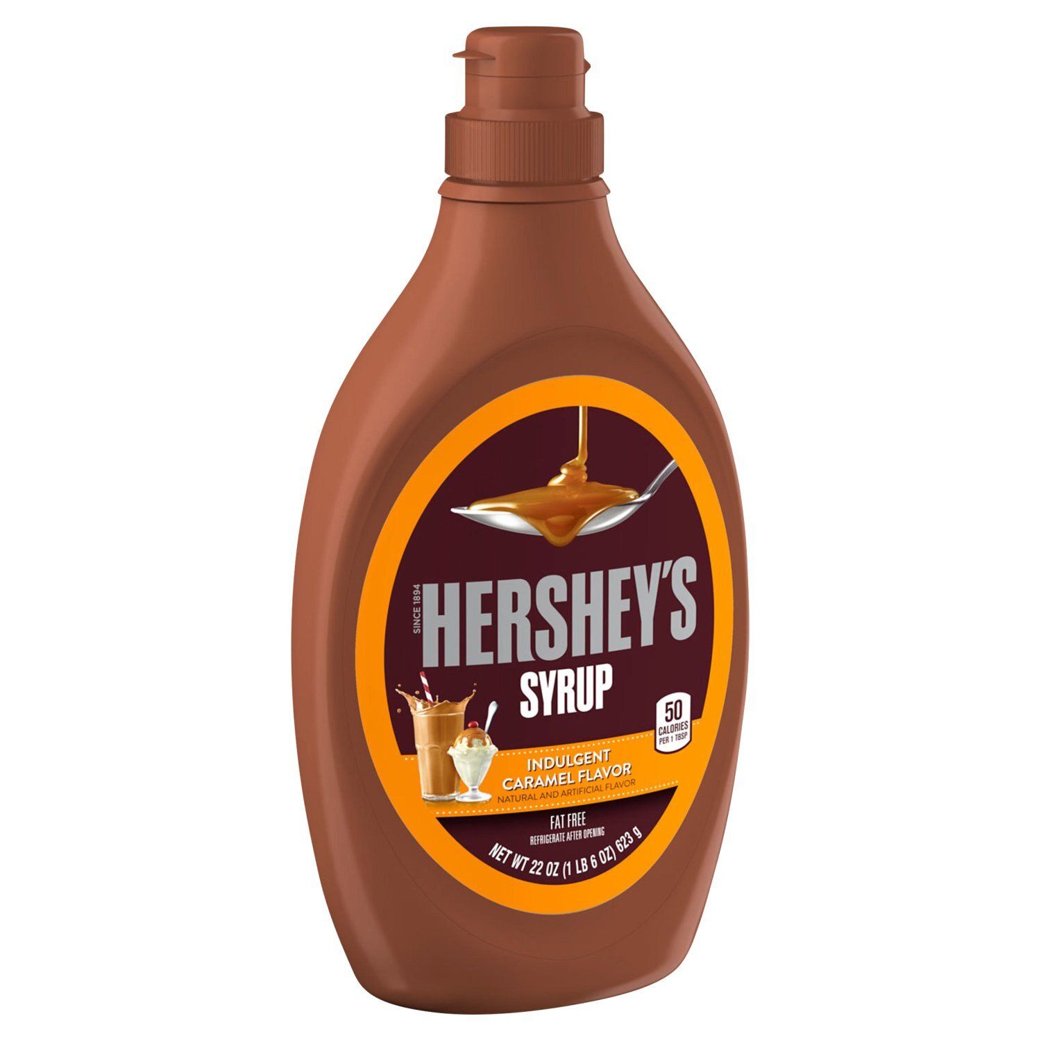 Hershey&#39;s Indulgent Caramel Flavor Syrup, 22 oz