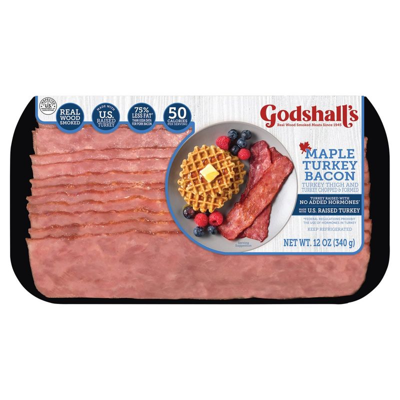 Godshall&#39;s Maple Turkey Bacon, 12 oz