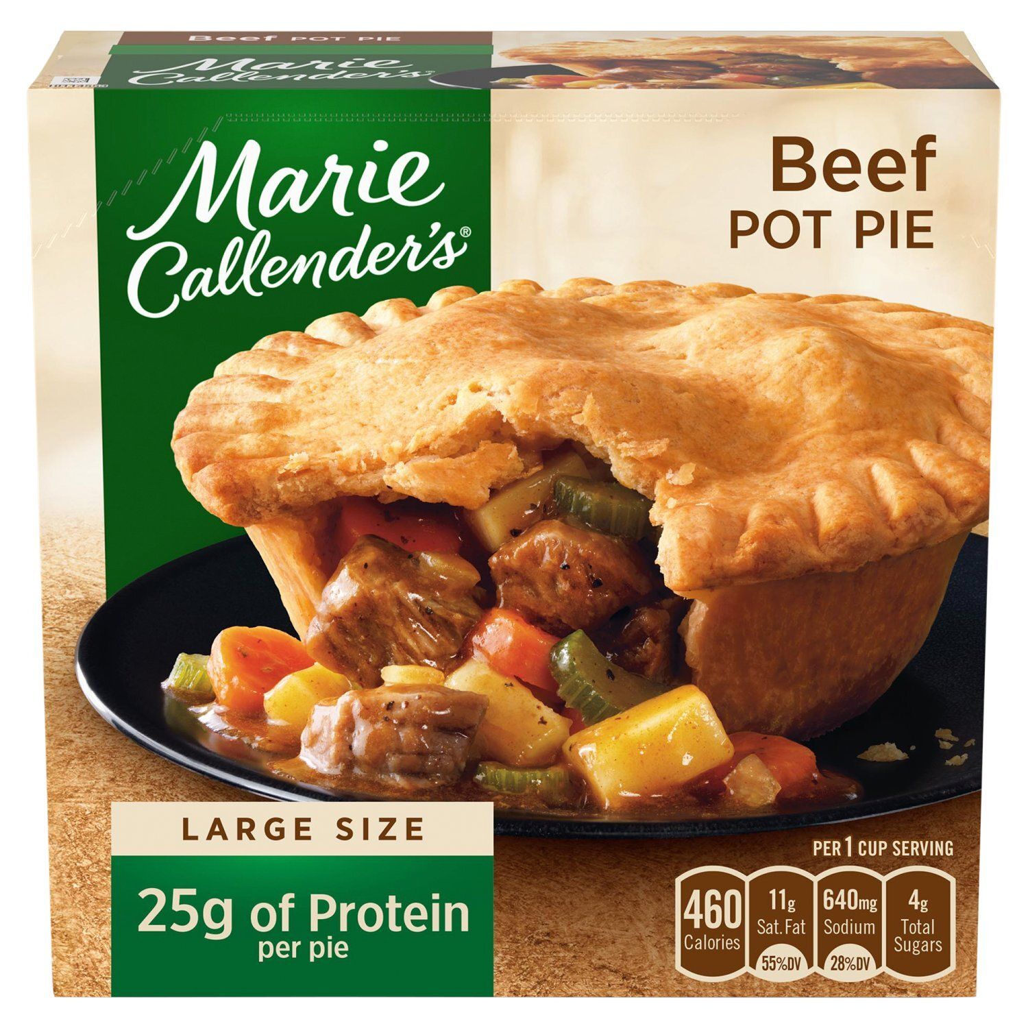 Marie Callender&#39;s Premium Seasoned Beef Pot Pie Large Size, 15 oz