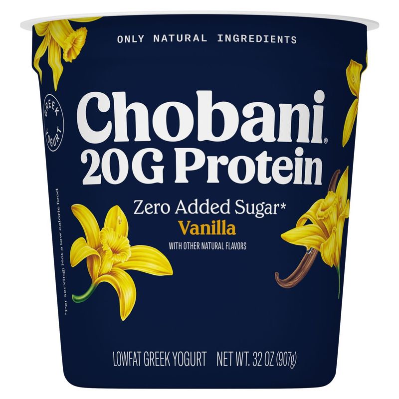 Chobani 20g Protein Vanilla Lowfat Greek Yogurt, 32 oz