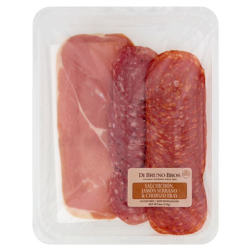 Di Bruno Bros. Salchichón, Jamón Serrano &amp; Chorizo Tray, 6 oz