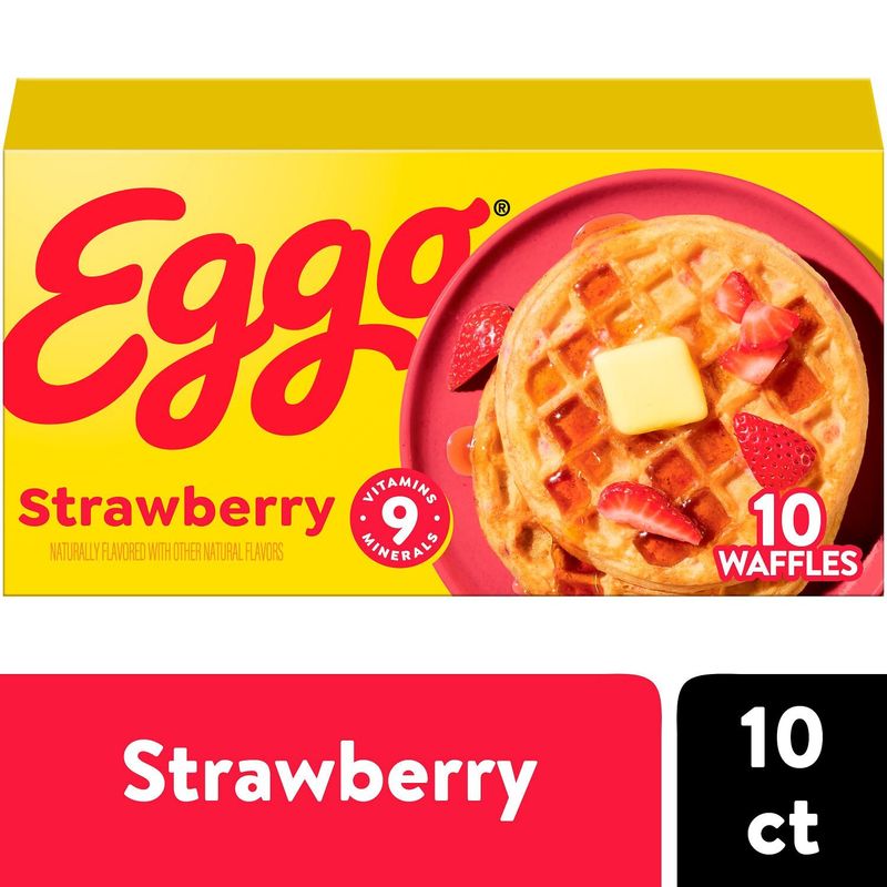 Kellogg&#39;s Eggo Strawberry Waffles, 10 count, 12.3 oz