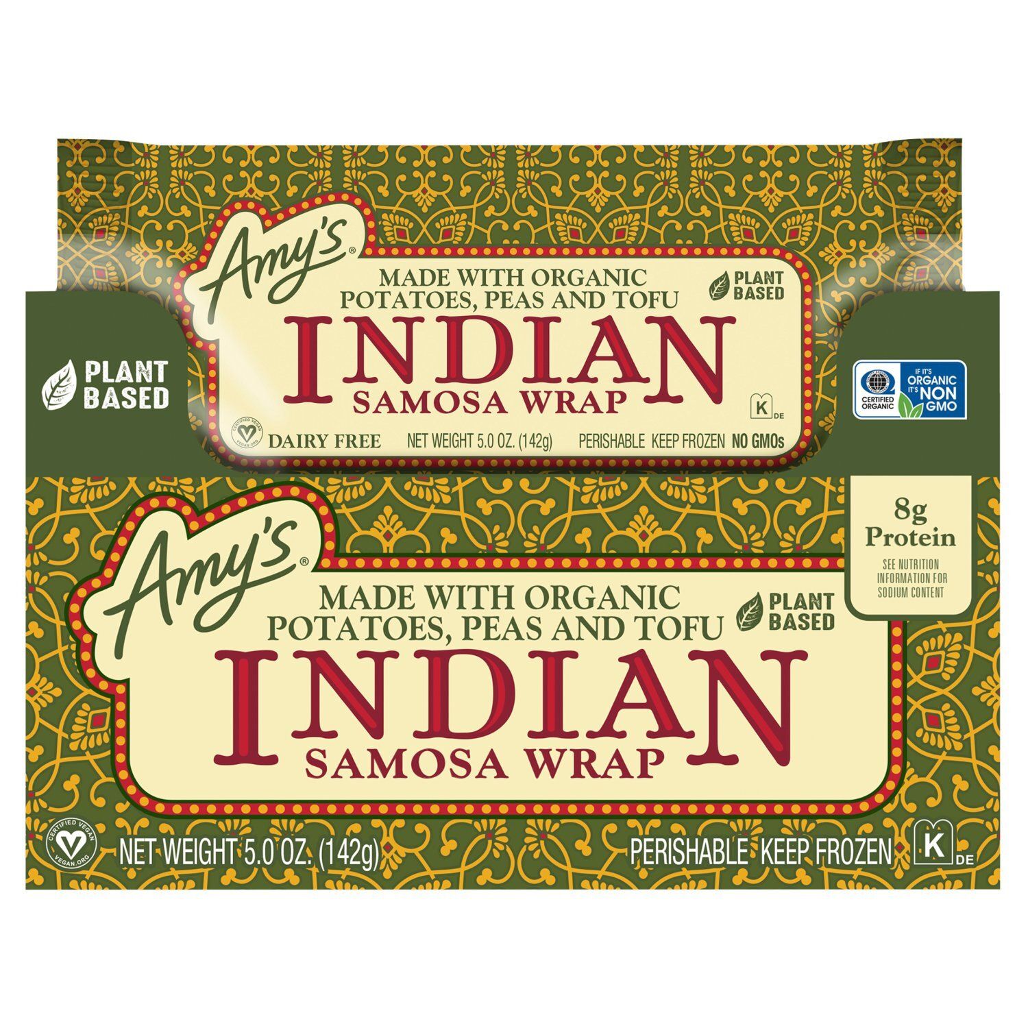 Amy&#39;s Indian Samosa Wrap, 5.0 oz