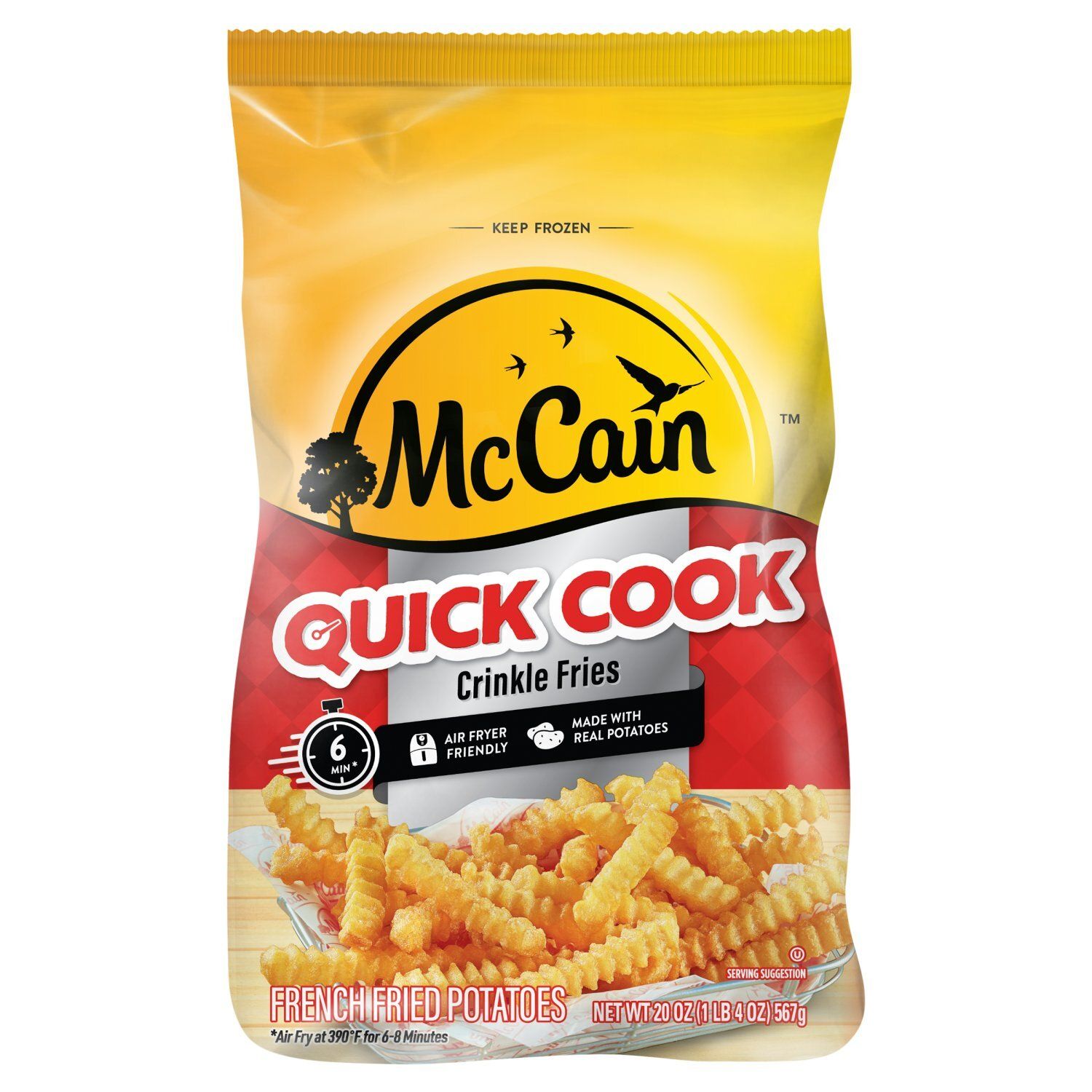 McCain Quick Cook Crinkle French Fried Potatoes, 20 oz