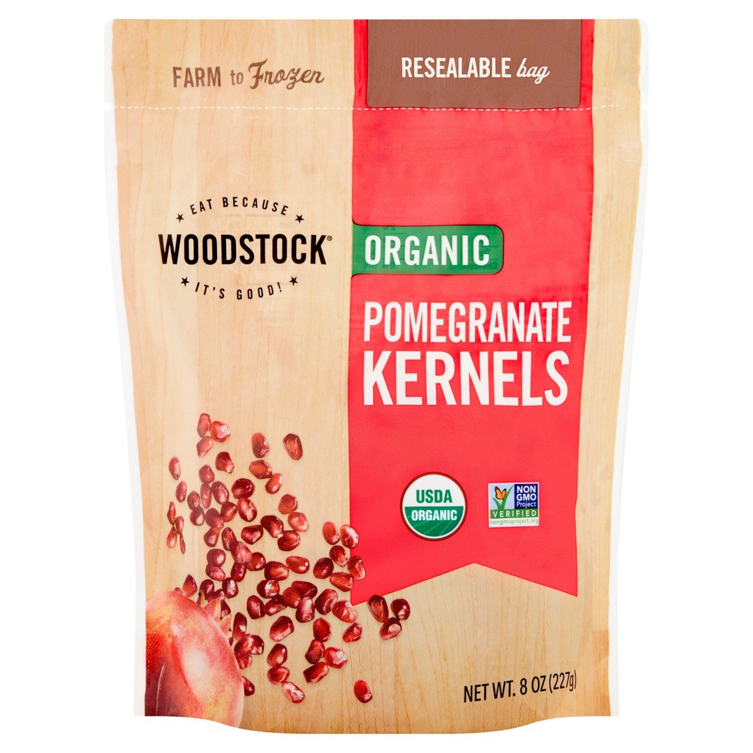 Woodstock Organic Pomegranate Kernels, 8 oz