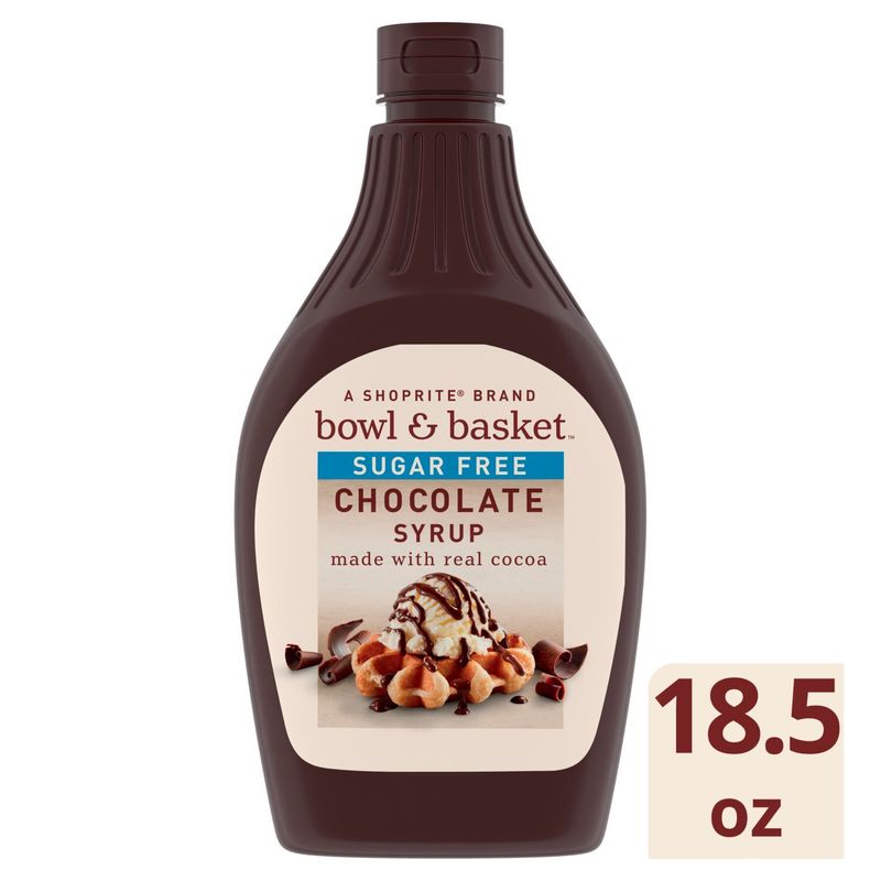 Bowl &amp; Basket Sugar Free Chocolate Syrup, 18.5 oz