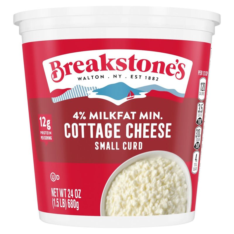 Breakstone&#39;s 4% Milkfat Min. Small Curd Cottage Cheese, 24 oz
