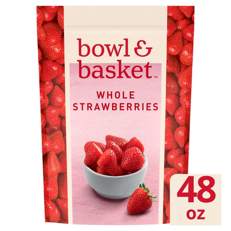 Bowl &amp; Basket Whole Strawberries, 48 oz