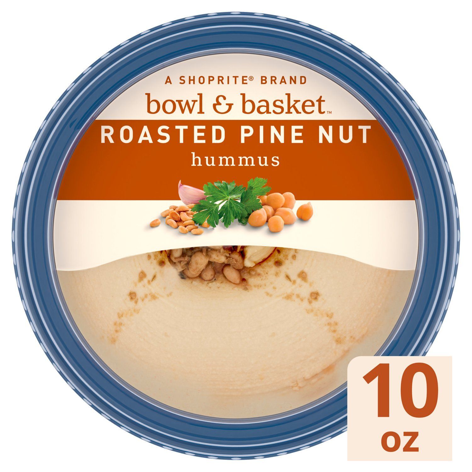 Bowl &amp; Basket Roasted Pine Nut Hummus, 10 oz
