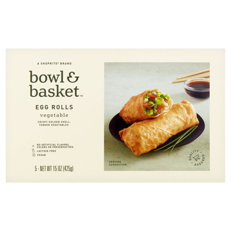 Bowl &amp; Basket Vegetable Egg Rolls, 5 count, 15 oz
