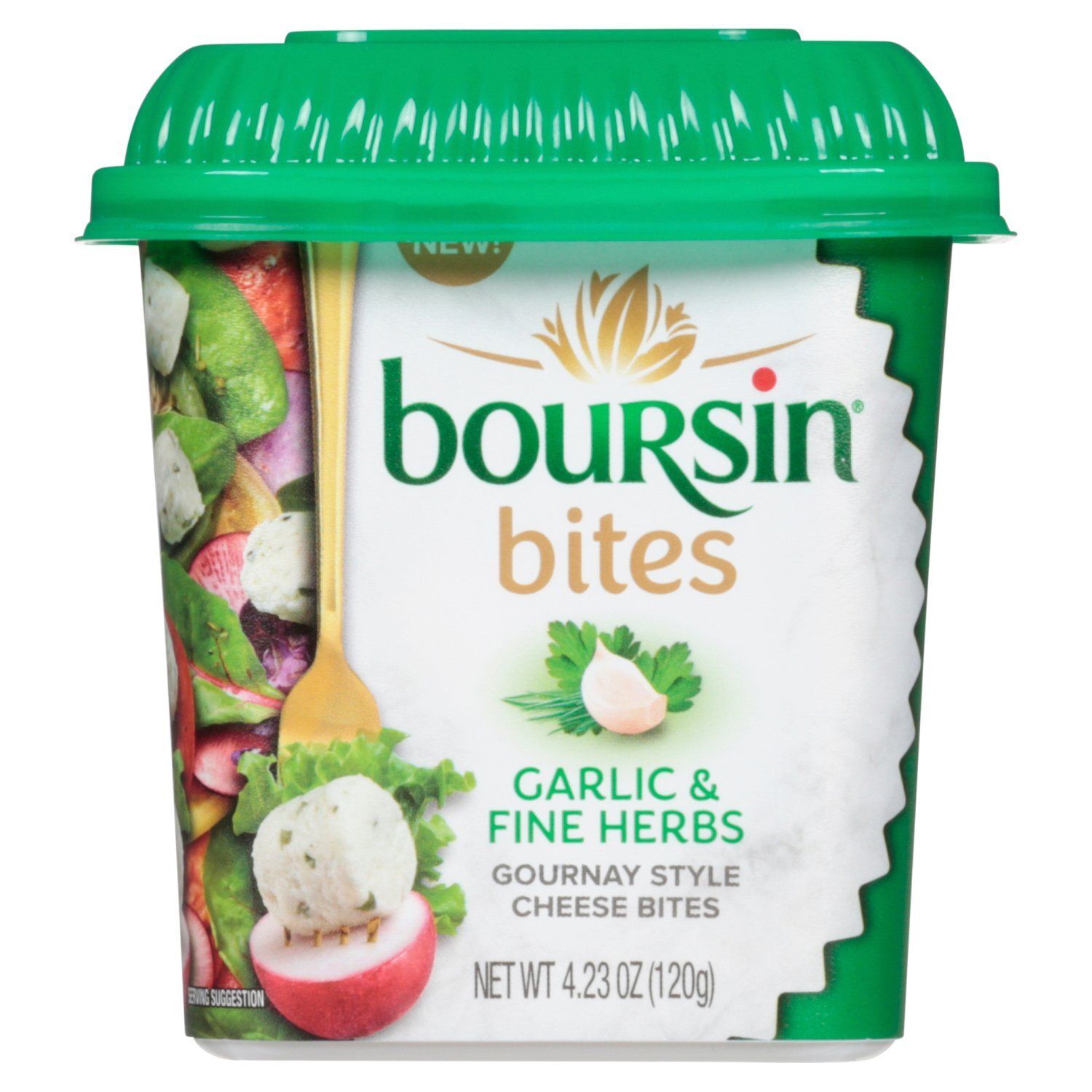 Boursin Garlic &amp; Fine Herbs Gournay Style Cheese Bites, 4.23 oz