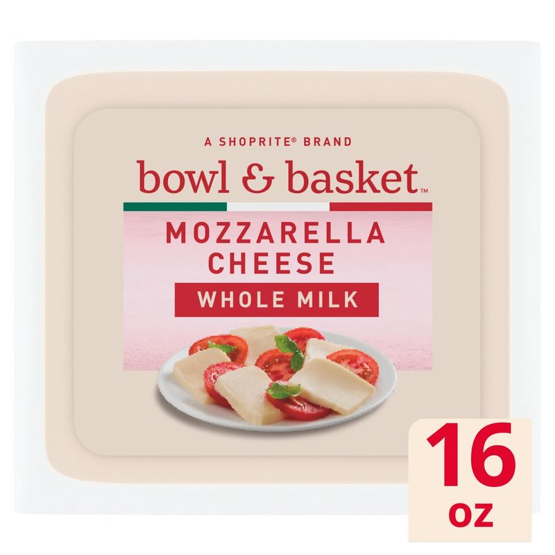 Bowl &amp; Basket Whole Milk Mozzarella Cheese, 16 oz