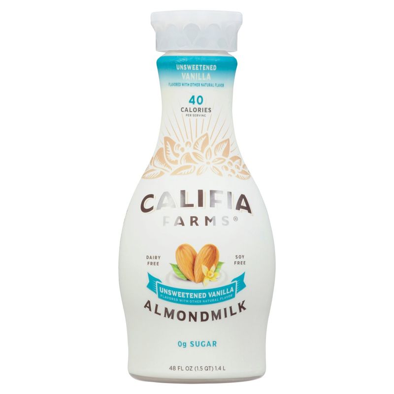 CALIFIA FARMS Unsweetened Vanilla Almondmilk, 48 fl oz