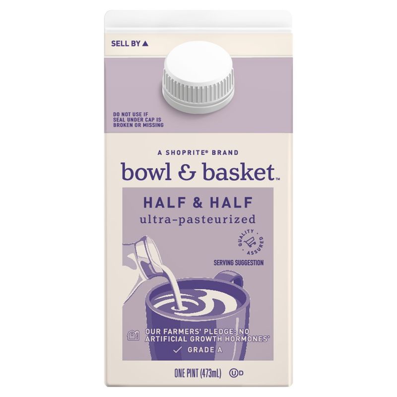 Bowl &amp; Basket Half &amp; Half, one pint