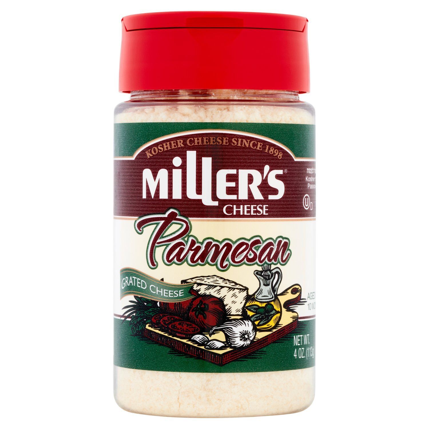 Miller&#39;s Parmesan Grated Cheese, 4 oz