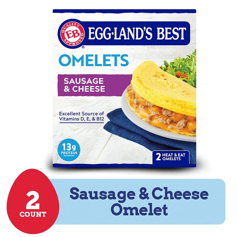 Eggland&#39;s Best Sausage &amp; Cheese Omelets, 2 count, 7.8 oz