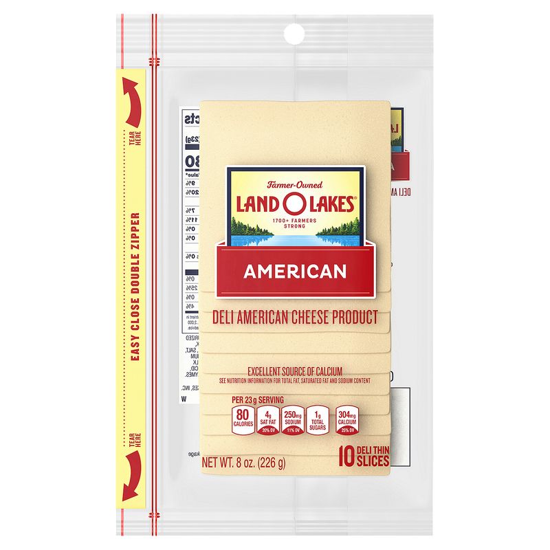 Land O Lakes Deli American Cheese Product, 10 count, 8 oz