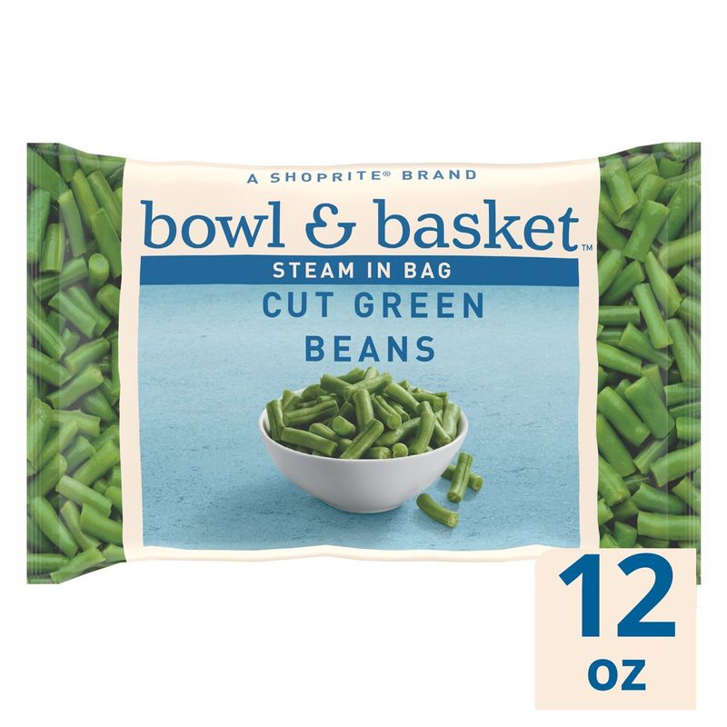 Bowl &amp; Basket Steam in Bag Cut Green Beans, 12 oz