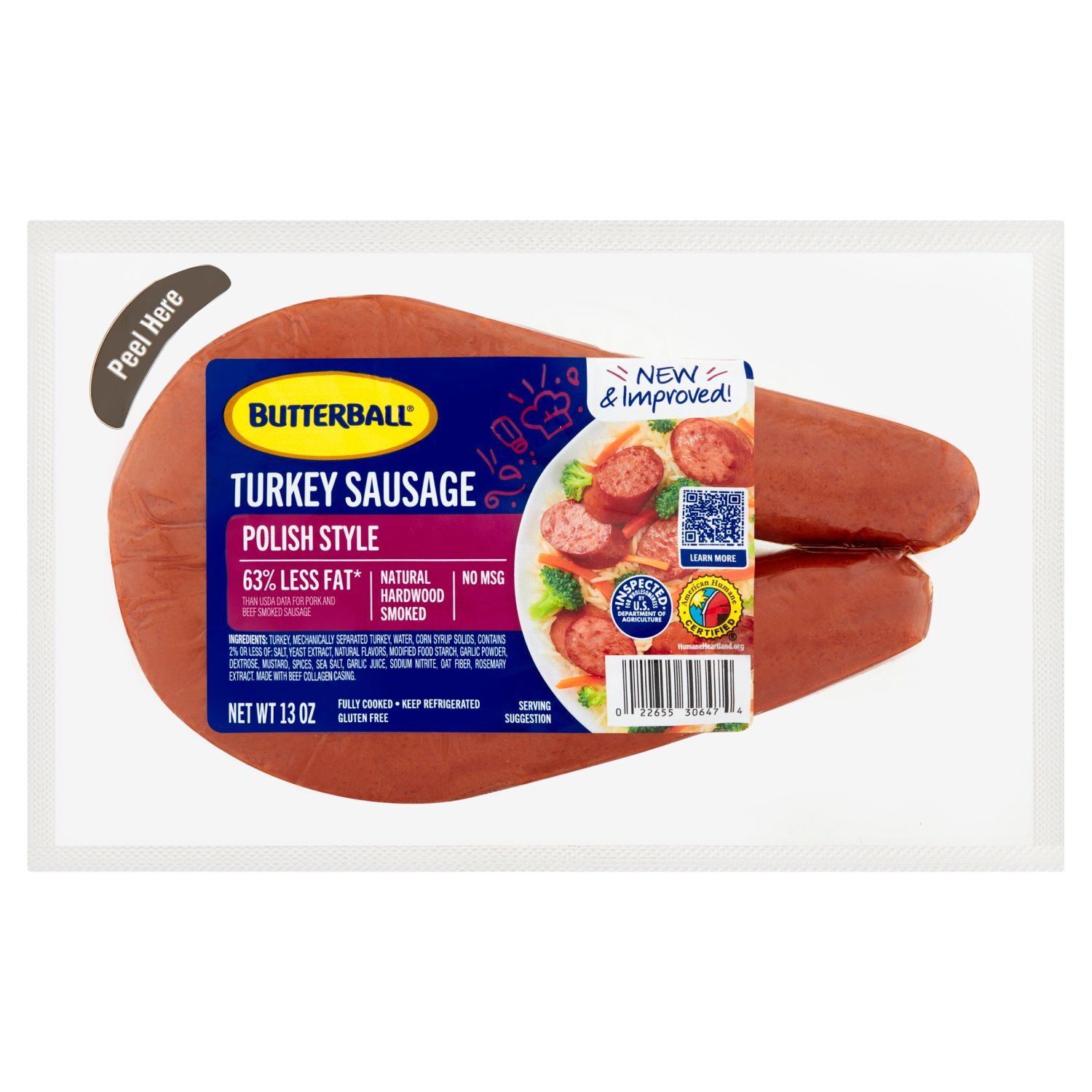 Butterball Polish Style Turkey Sausage, 13 oz