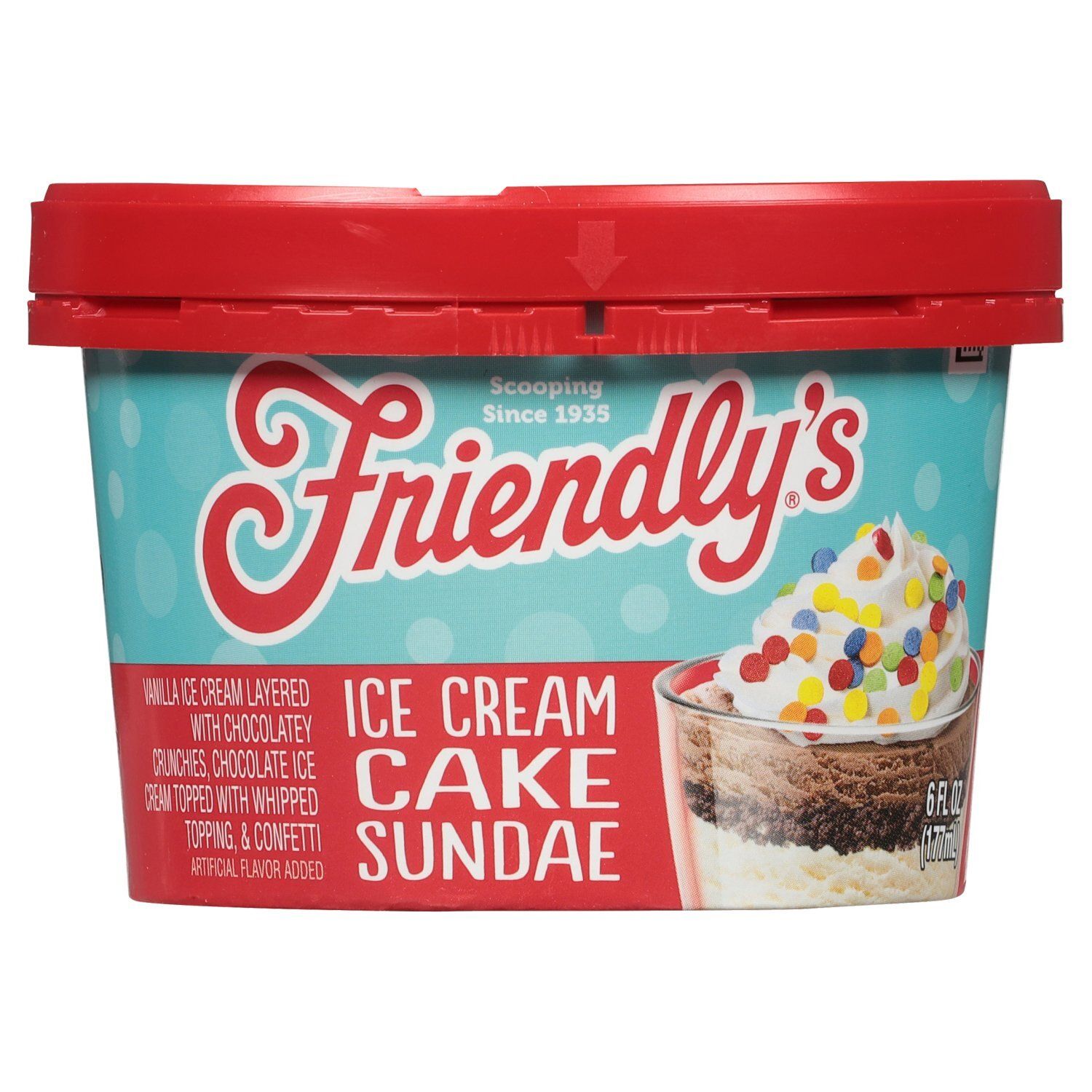 Friendly&#39;s Cake Sundae Ice Cream, 6 fl oz