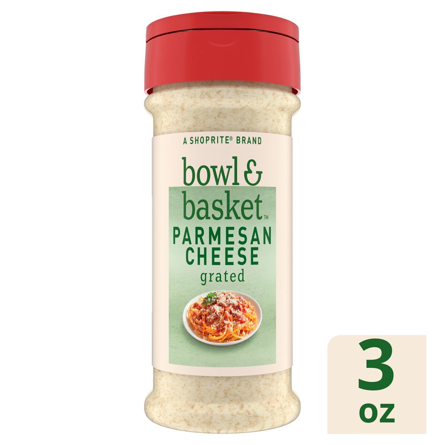 Bowl &amp; Basket Grated Parmesan Cheese, 3 oz