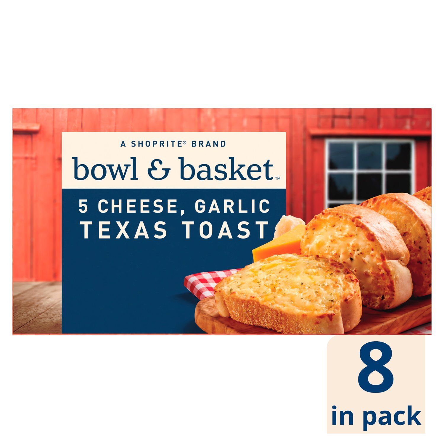 Bowl &amp; Basket 5 Cheese, Garlic Texas Toast, 8 count, 13 oz