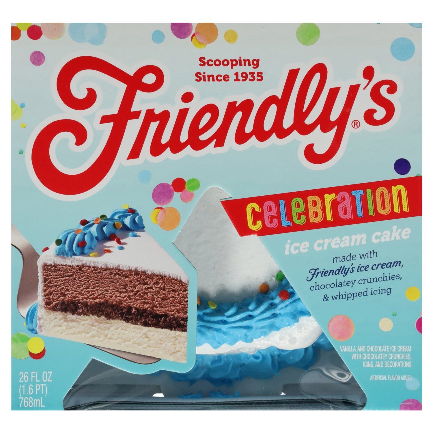 Friendly&#39;s Celebration Ice Cream Cake, 26 fl oz