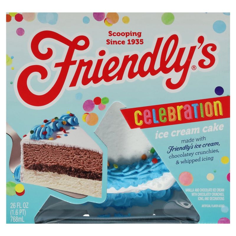 Friendly&#39;s Celebration Ice Cream Cake, 26 fl oz